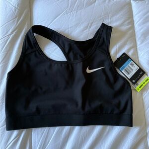 NWT Nike Swoosh Women's Black Sports Bra